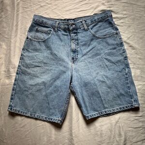 Vintage 90s Honors Jorts Light Wash Denim Shorts Size 36 100% Cotton USA Made